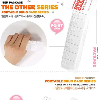 

7 Grids 7 Days Weekly Pill Case Medicine Tablet Dispenser Organizer Pill Box Splitters Pill Storage Organizer Container