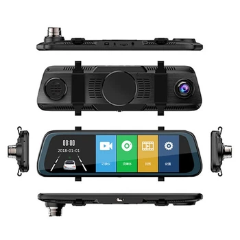 

Lcyonger Car DVR Camera 1080P HD Full Touch Screen G-Sensor Video Streaming Media Rear View Mirror Recorder Night Vision Dash