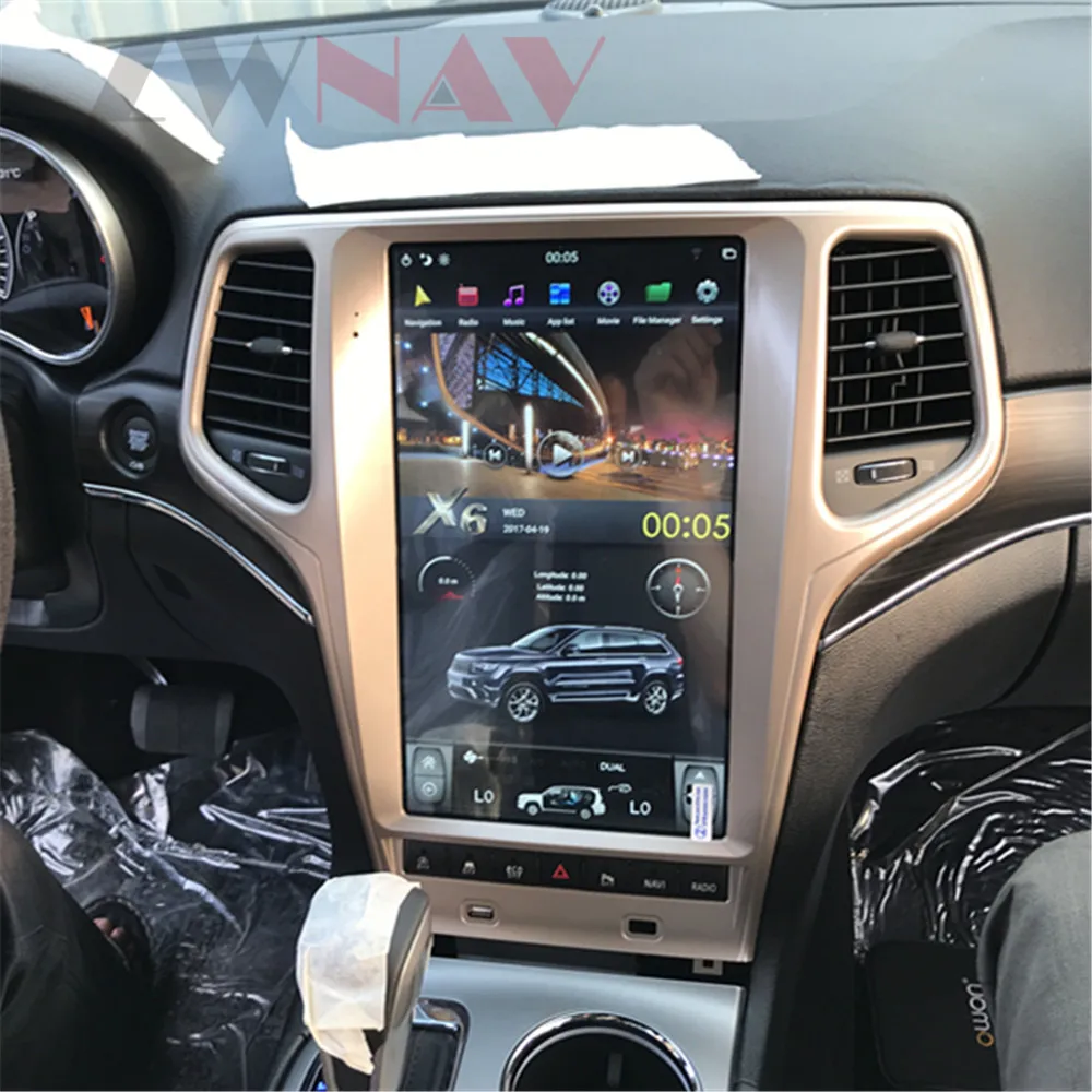 13," Android 9 PX6 64+ 4G Tesla с DSP Carplay Автомобильный мультимедийный плеер для Jeep Grand Cherokee 2010- gps навигация