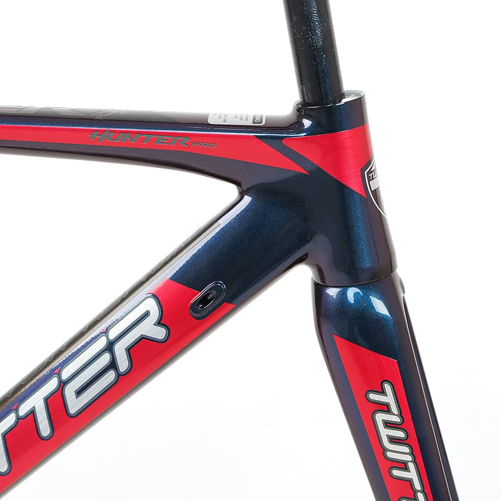 Cheap Twitter Hunterpro 700C Road Bike Frame AL7005 Fork Carbon Inner Cable V Brake Discoloring Stoving Varnish Drawing Decals 4 Cheap Twitter Hunterpro 700C Road Bike Frame AL7005 Fork Carbon Inner Cable V Brake Discoloring Stoving Varnish Drawing Decals 4