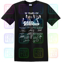 Футболка с надписью «18 лет Форсажа» 2001