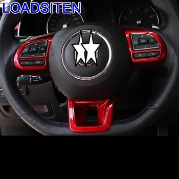 

Car Chromium Automobile Automovil Steering Wheel Button Interior Trim Accessory Sticker Strip 18 19 FOR Morris Garages MG 6
