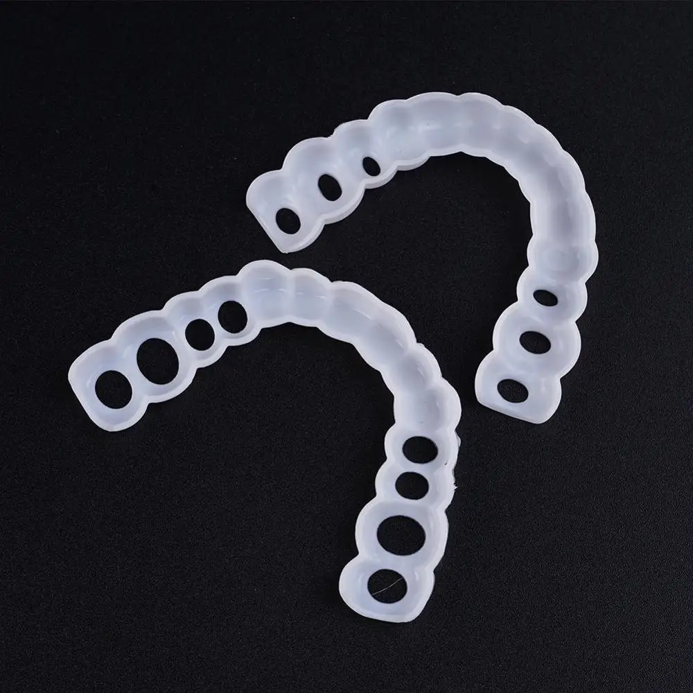 

1 Set Smile Denture Cosmetic Teeth Comfortable Veneer Cover Teeth Whitening Snap On Smile Teeth Cosmetic Denture