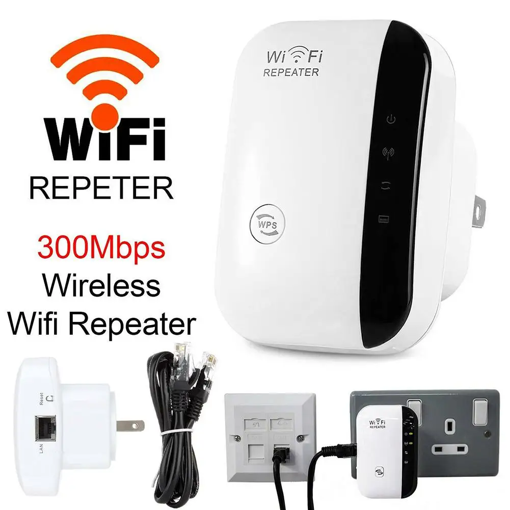 New Wireless Wifi Repeater Range Extender Router Wi-Fi Signal Amplifier 300Mbps WiFi Booster 2.4G Wi Fi boost Access Point | Компьютеры и