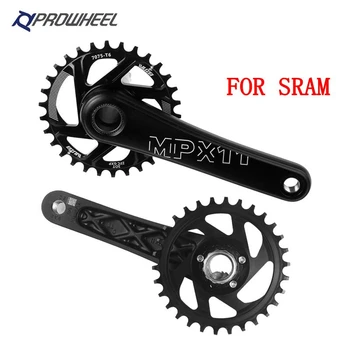 

Prowheel Crankset Bicycle cranks 104 BCD Round Shape Narrow Wide 30T/32T/34T/36T/38T MTB bicycle cranks Hollow One Crank With BB
