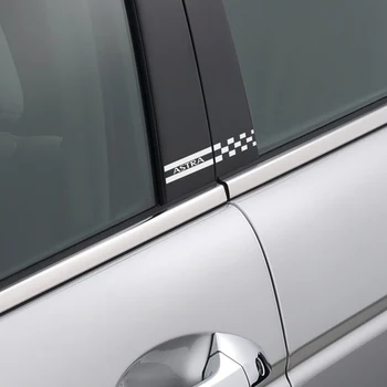 

2PCS Car Window B Pillars Graphical Vinyl Stickers For Opel Astra J H G K Auto Column Film Decorative PVC Decals Car Accessories