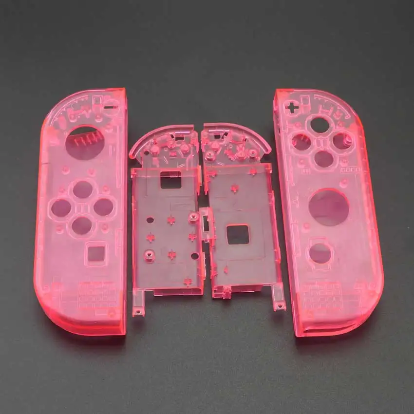 YuXi прозрачный пластик для Joy-Con левый и правый L R корпус Оболочка Чехол Замена для kingd переключатель NS NX Joy Con контроллер