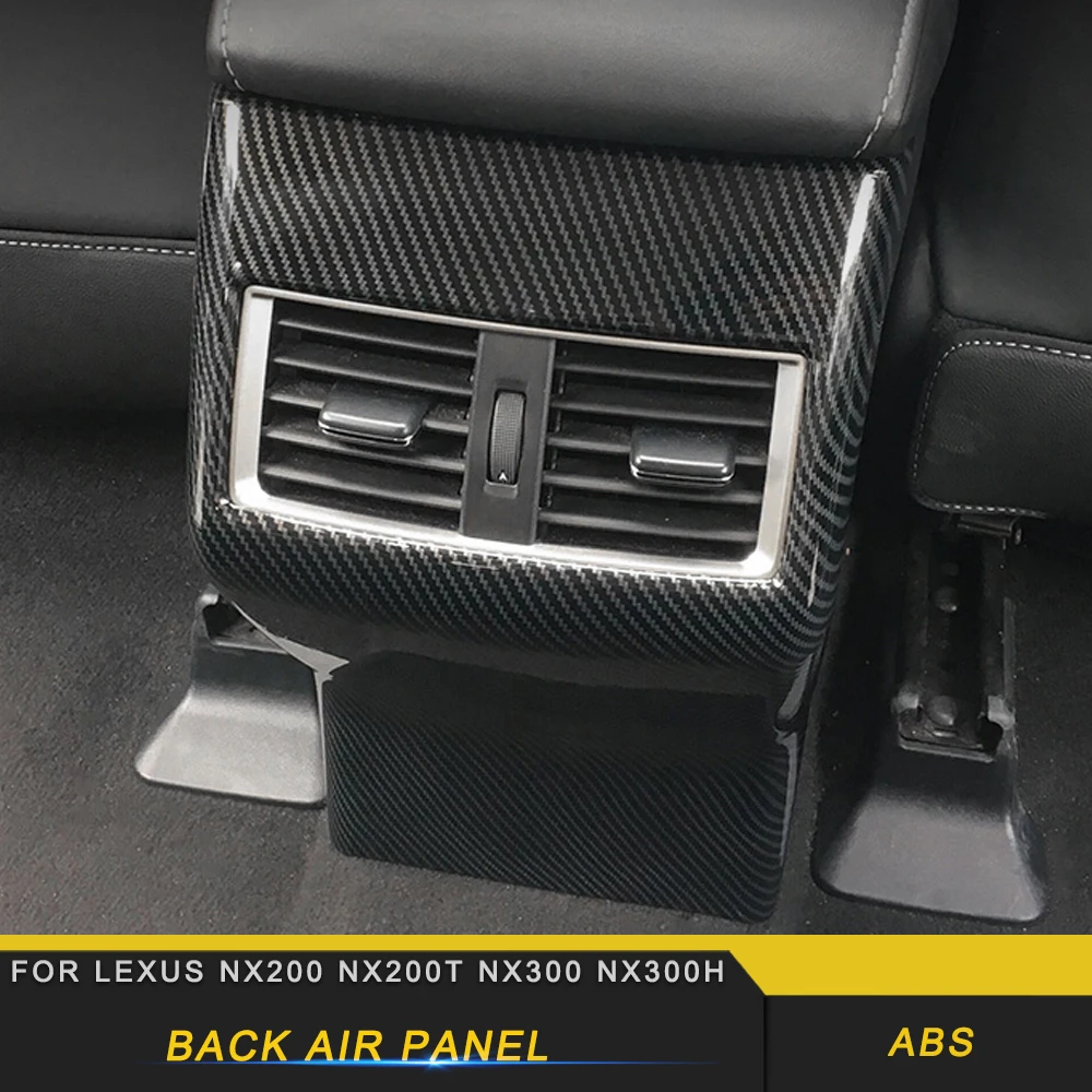 Для LEXUS NX200 NX200t NX300 NX300h Автомобильная задняя воздушная розетка панель анти-удар Накладка рамка наклейка интерьерные аксессуары