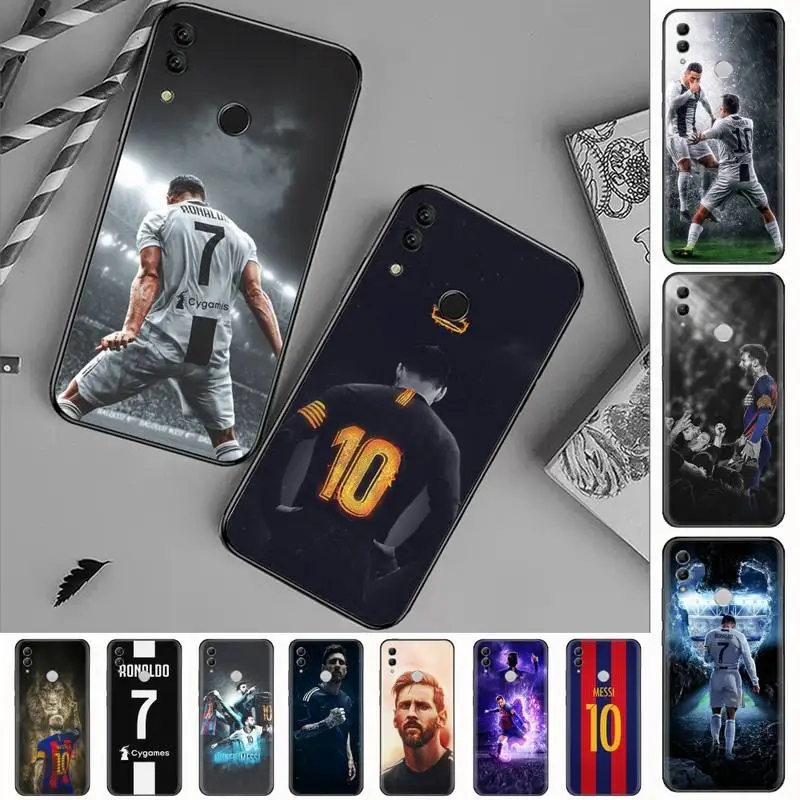

Cristiano Ronaldo Lionel Messi Phone Case For Huawei Honor view 7a5.45inch 7c5.7inch 8x 8a 8c 9 9x 10 20 10i 20i lite pro