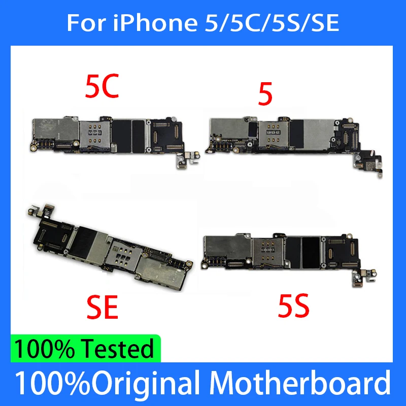 Оригинальная материнская плата для iPhone 5 / 5C 5S/SE разблокированная Cloud Clean с