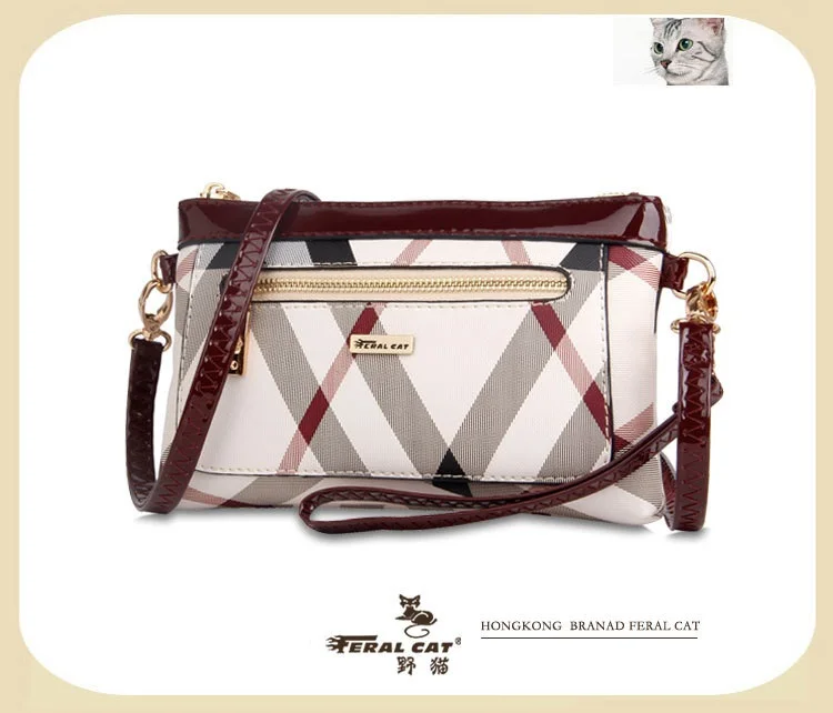 FERAL CAT 2020 New Simple Ladies Design High Quality Genuine Bags Clutch Wallet Fashion Dollar Price Long Purse Card Hol39