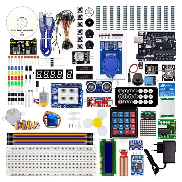 

A2-- Most Complete Uno R3 starter Kit With High Quality Components and Sensors