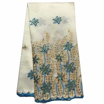 

New Multi Color African George Lace Fabric With Sequin Lace Nigerian George Wrapper High Quality African George Fabric For Dress