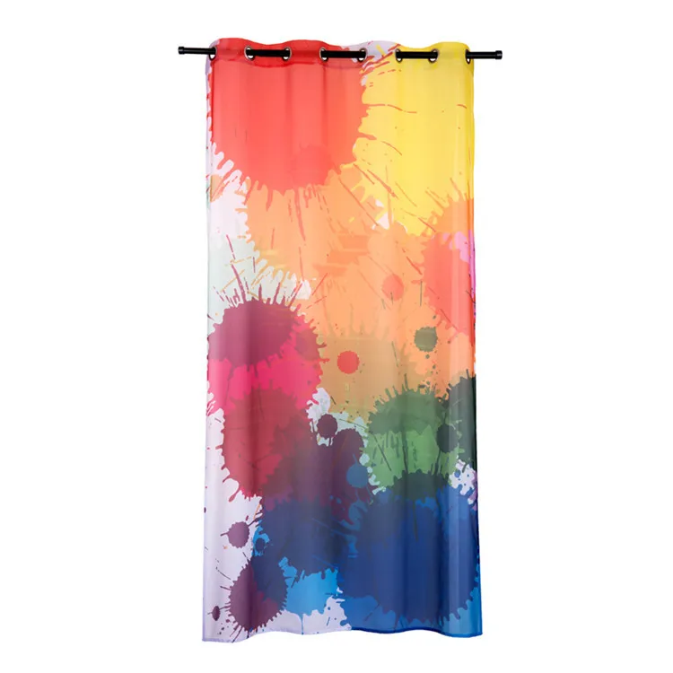 [Babe] Manufacturers Direct Selling Foreign Trade Printed Window Screening Bedroom Curtain Finished Product(Single