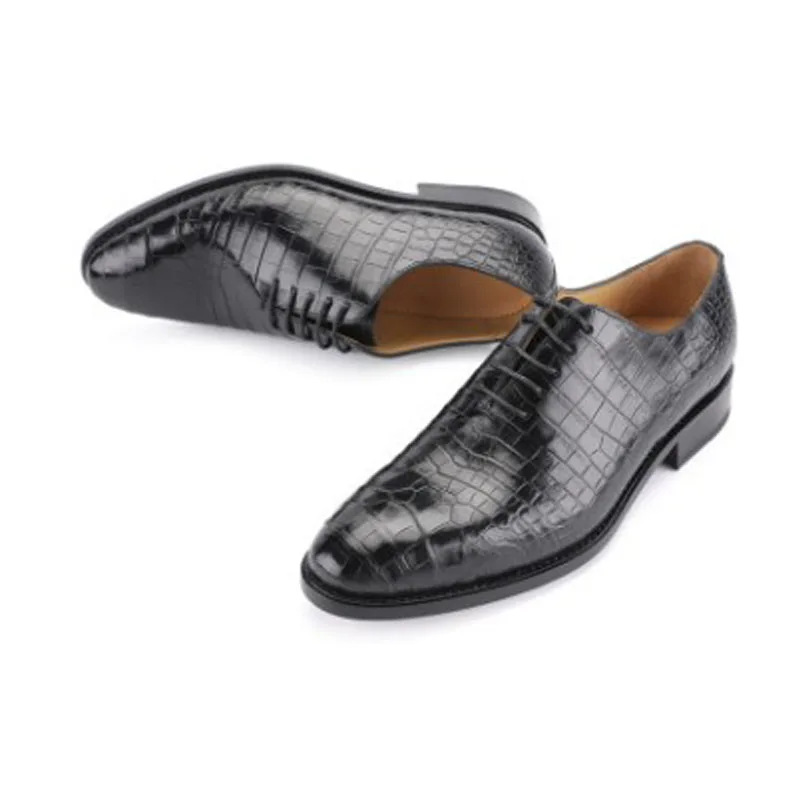 hujingsha Thailand Siam crocodile leather men shoes man leather shoes business suit leather shoes man
