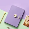 Secret Notebook Ruled Journal Lined Diary With Lock Creative Gift Heart Lock ► Photo 1/6