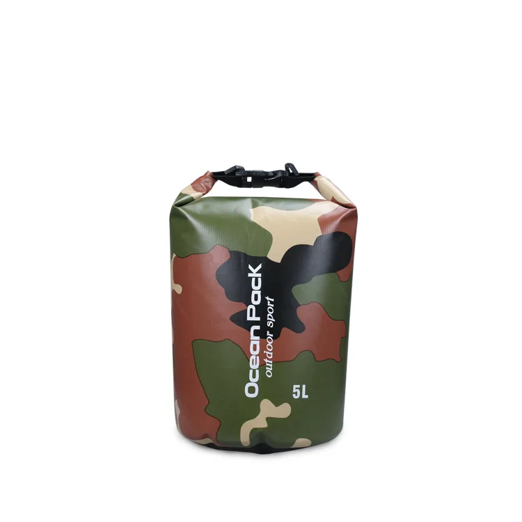 Camouflage Waterproof Bag Beach Bag Swim Bag Waterproof Bag Drifting Waterproof Bucket Bag Ocean Pack