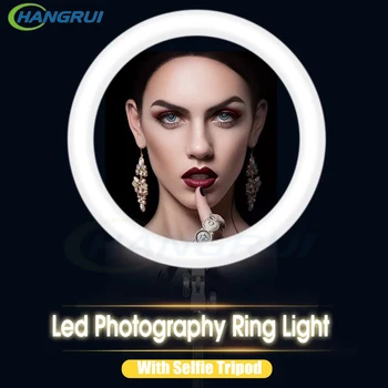

LED Selfie Ring Light With Tripod 20CM Studio Photography Fill light Camera Lamp For Tiktok Youtbe Video USB Ring Lighting