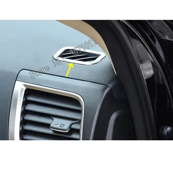 

For Toyota Highlander 2018 2019 2020 Car Styling Garnish Cover Detector Trim ABS Chrome Front Air Conditioning Outlet Vent