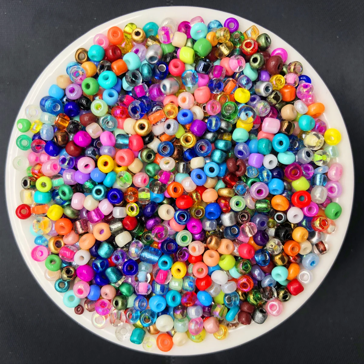 500pcs 3mm Charm Czech Glass Seed Spacer Beads DIY Bracelet Necklace Jewelry Making Accessories - Цвет: 45