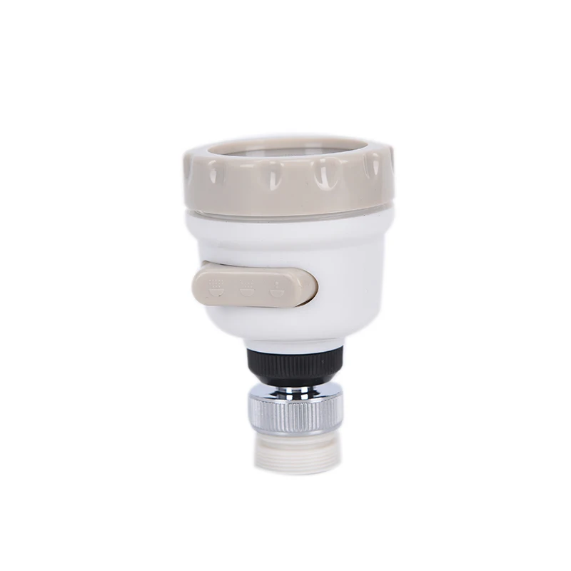 1PCS Rotation Water Saving Filters Faucet Mounted Dual Spout Kitchen Sink Taps Sprayer Shower Head Bubbler Nozzle 360 Degree