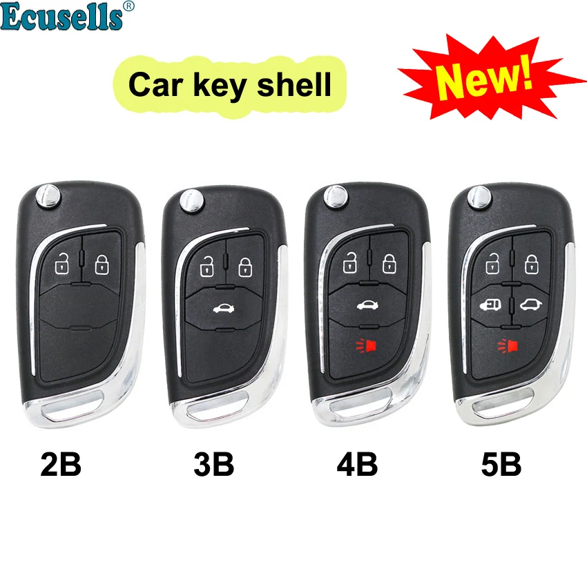 

2/3/4/5 Button flip remote Key Shell case for Opel Astra J Mokka Insignia Adam Karl Zafira for Buick Allure Encore Regal HU100
