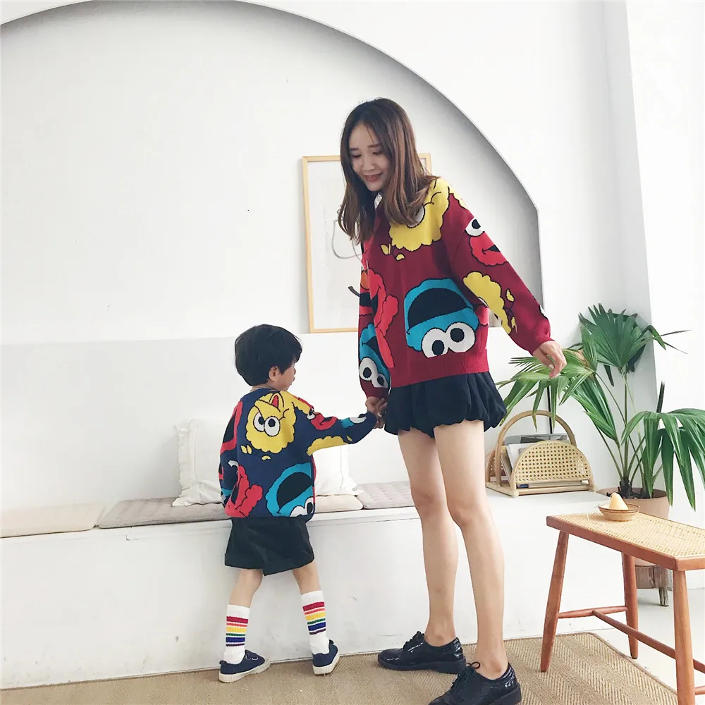 Tonytaobaby Autumn Winter New Kids Clothes Parents'and Children's Clothes European and American Style Kids Sweaters