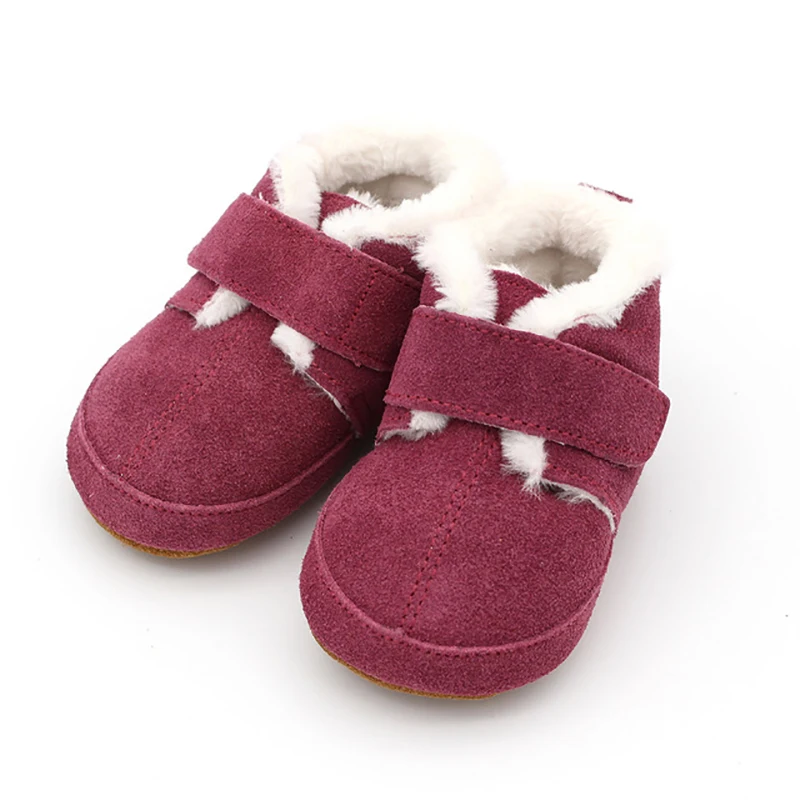 Dolakids/Новые теплые замшевые туфли из воловьей кожи для младенцев и малышей, мягкая кожаная обувь на мягкой подошве для малышей 0-24 месяцев