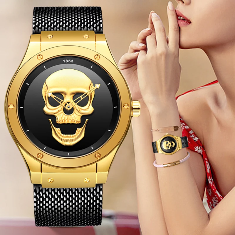 LIGE золотые часы женские креативные стальные с браслетом Relogio Feminino Montre Femme +