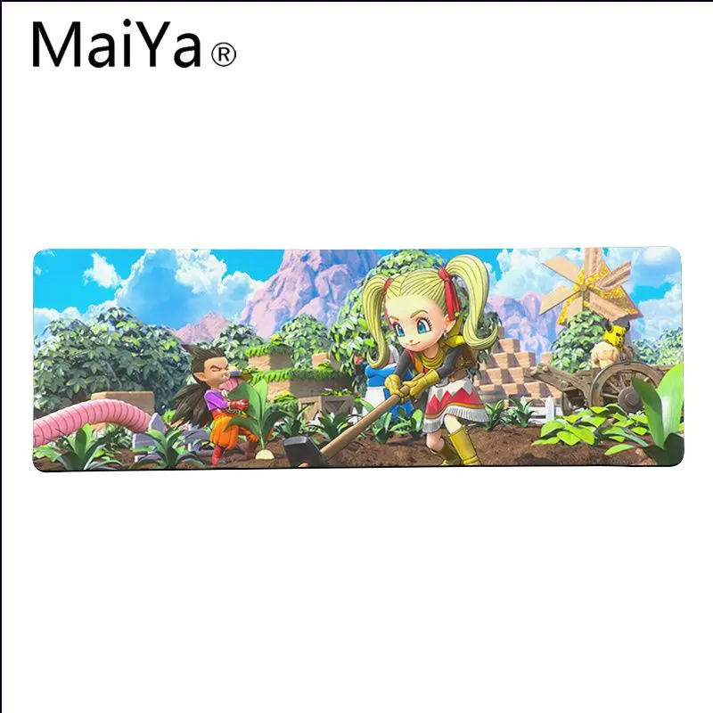 Maiya Одежда высшего качества Dragon Quest строителей офисные мыши геймера силиконовый коврик для мыши женской обуви большого Мышь Pad клавиатуры коврик - Цвет: Lock Edge 40X90cm