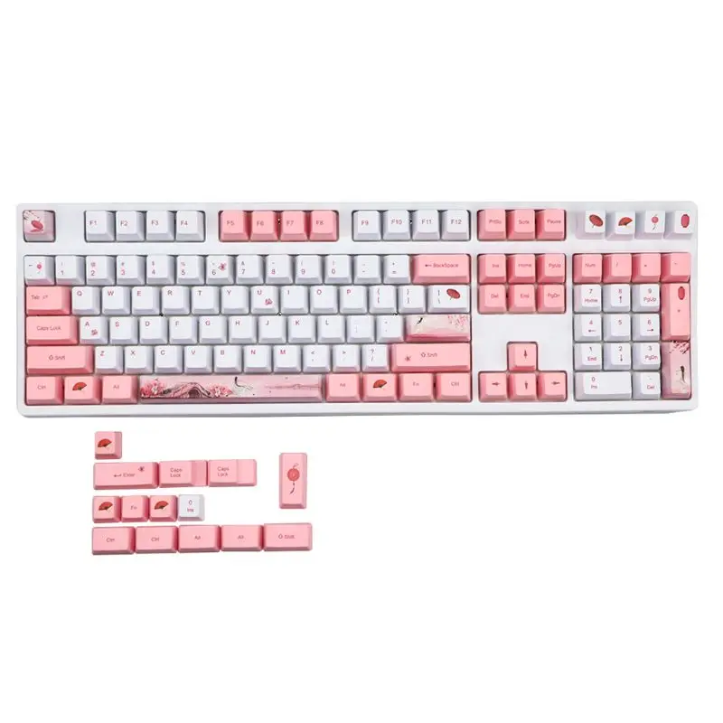 Механическая клавиатура милые колпачки для ключей PBT OEM профиль сублимационные
