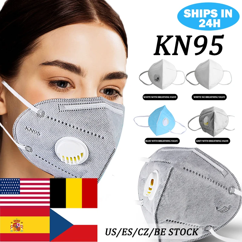 

KN95 Masks Respirator Dust Mask Wholesale Dropshipping N95 Air Filter Gas Mask Safety Protective kf94 ffp3 Face Mouth Mask