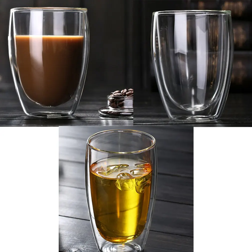 Термостойкие двухслойные изолированные стеклянные кружки для эспрессо латте кофейные стеклянные es/виски/кофейная чашка/чайная кружка