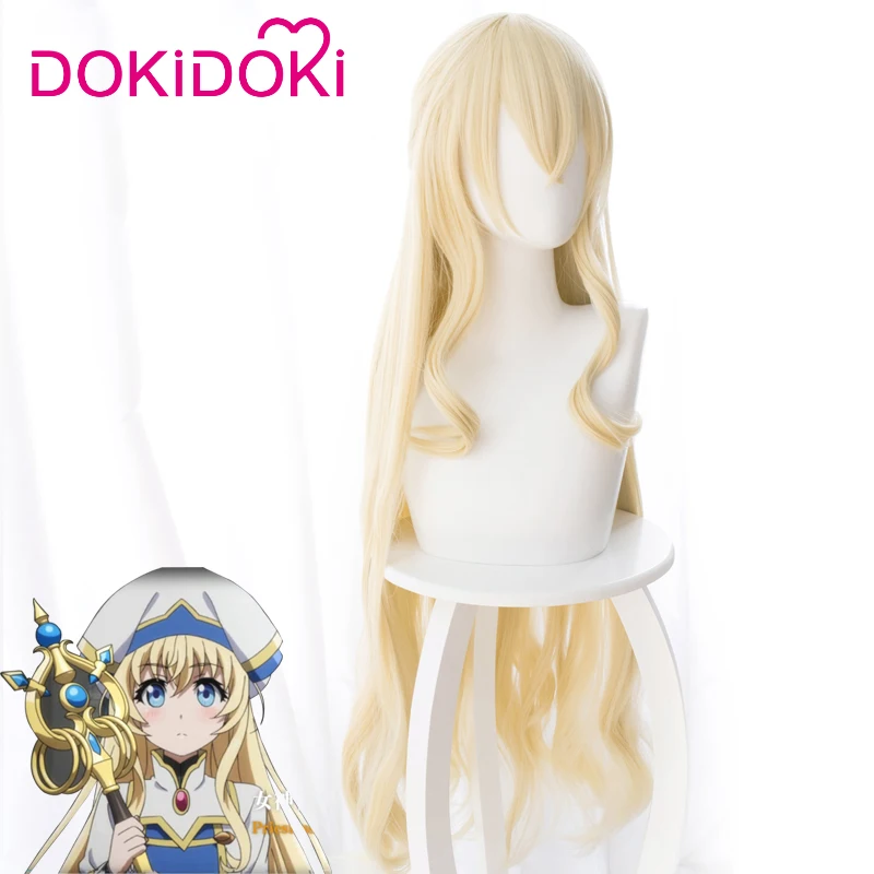 

DokiDoki Anime Cosplay Wig Goblin Slayer Priestess Cosplay Wig Women Long Curvy Synthetic Hair Goblin Slayer Priestess Hair
