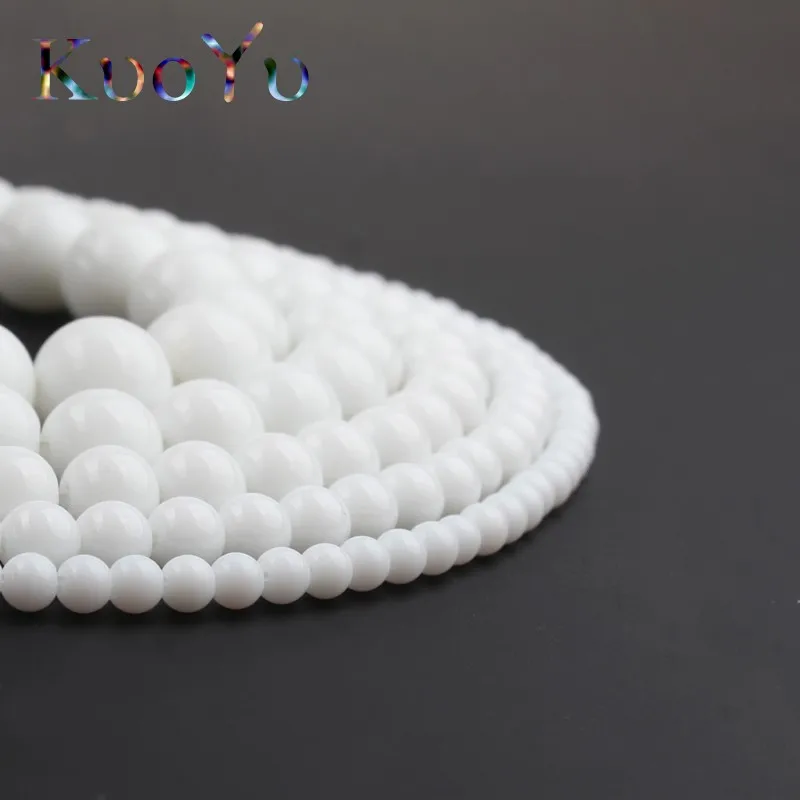 Натуральный белый камень тридакна Круглый свободный разделитель Beads15." выбрать размер 4,6, 8,10, 12 мм для самостоятельного изготовления ювелирных изделий браслет ожерелье