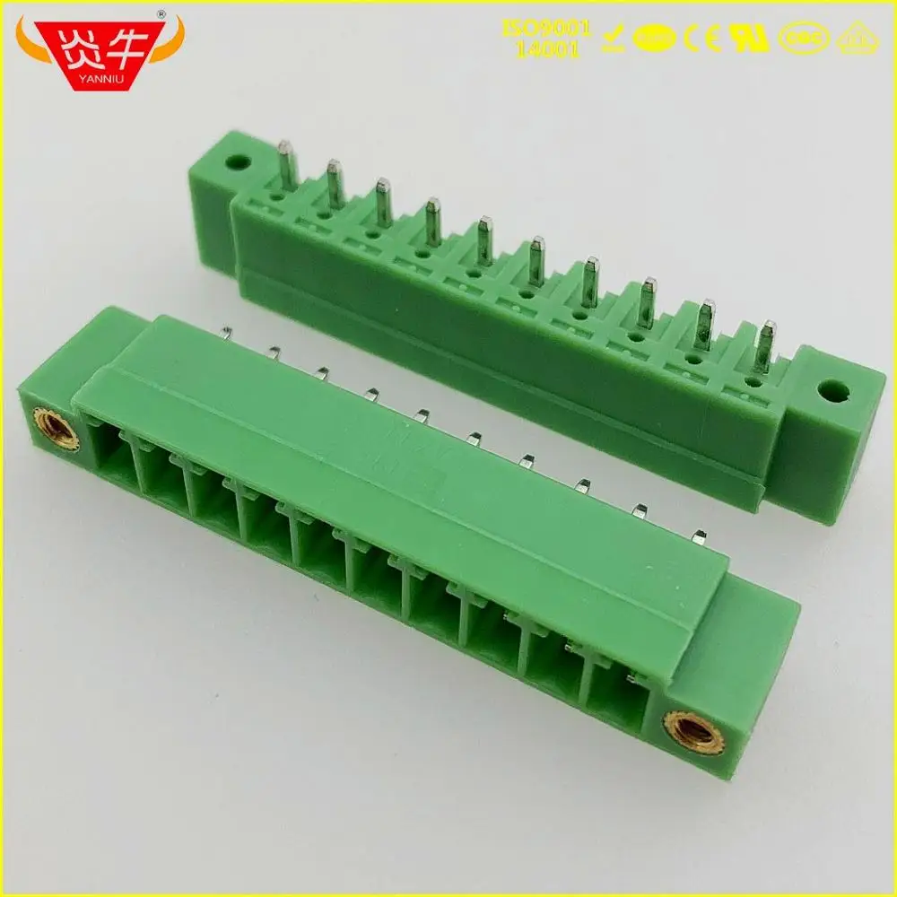 2EDGVM-3.5-10P KF2EDGVM 3,5 2P~ 12P PCB вставные TEMINAL блоки 15EDGVM 3,5 мм 2PIN~ 12PIN MCV 1,5/2-GF-3, 5-1843224 PHOENIX контакт DEGSON - Цвет: 2EDGVM-3.5-10P