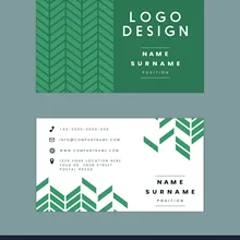 Визитная карточка зеленый шаблон технологии предмет декора с геометрическим рисунком бумажные карточки Y0115 Y0116 Y0117