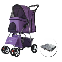 Четыре колеса для питомцев, коляска с дождевиком, переноска для собак, складная коляска для собак, универсальные колеса, переноска для кошек, товары для питомцев