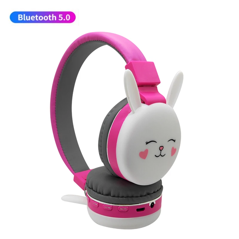 Милые наушники с заячьими ушками, беспроводные bluetooth-наушники для девочек, музыкальная гарнитура, игровые наушники для iPhone 11 huawei mate 30 Xiaomi подарки