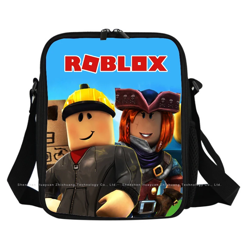 Design do Jogo Lancheira à Prova Bolsa de Almoço Bolsa de Comida Bolsa de Almoço para Mulheres e Crianças Roblox Dwaterproof Água Portátil Isolado Piquenique para Mulheres e Crianças