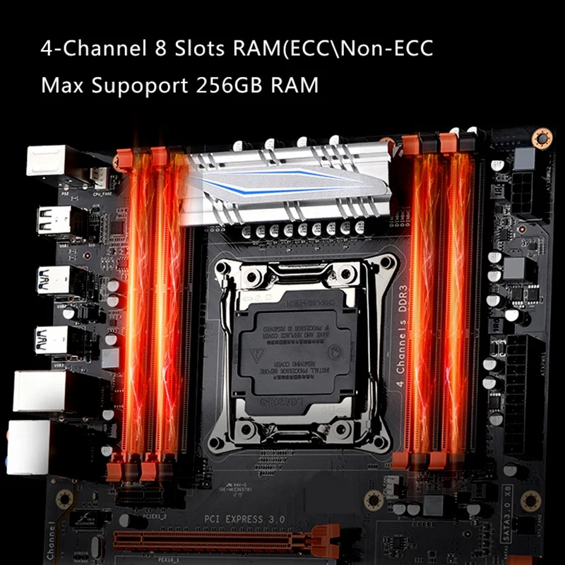 JINGSHA X99 LGA 2011-v3 материнская плата 4-канальный Ddr3 256G Ram, M.2 Ssd, Sata3.0, Usb3.0, Pcie 16X для Intel I7 E5-V3 2678 2669 2649 26