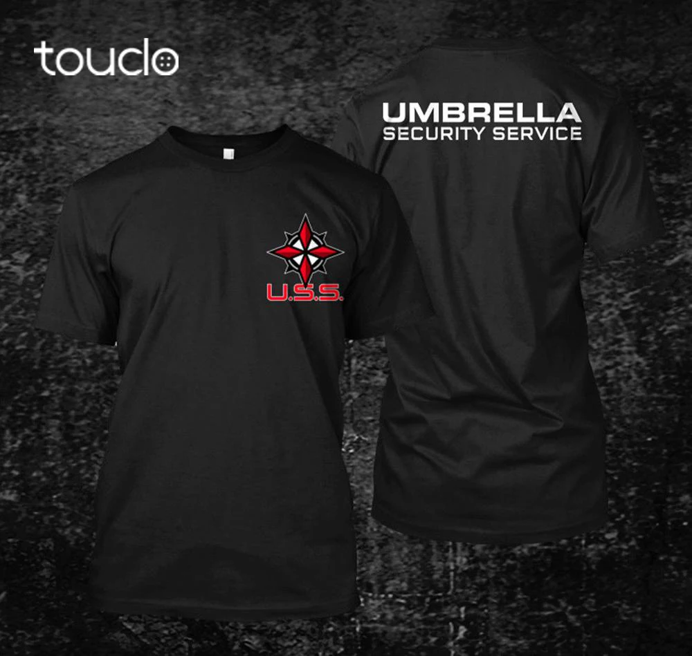 Дизайнерская Повседневная футболка для взрослых Uss Umbrella Security Service corp. Мужская на