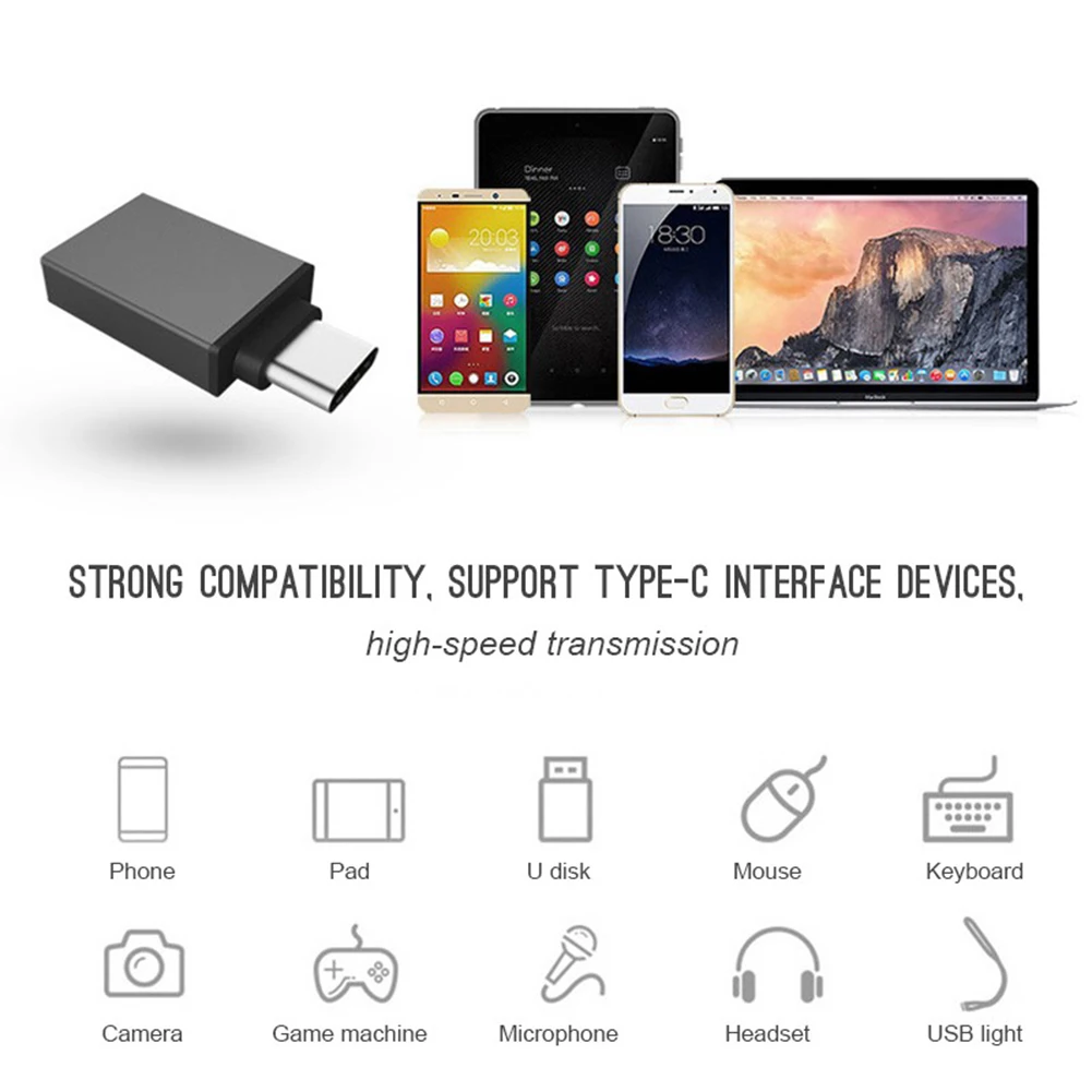 Тип-c штекер USB 3,0 Женский OTG адаптер конвертер для телефона Android USB диск разъем Microusb кабель адаптер usb type C