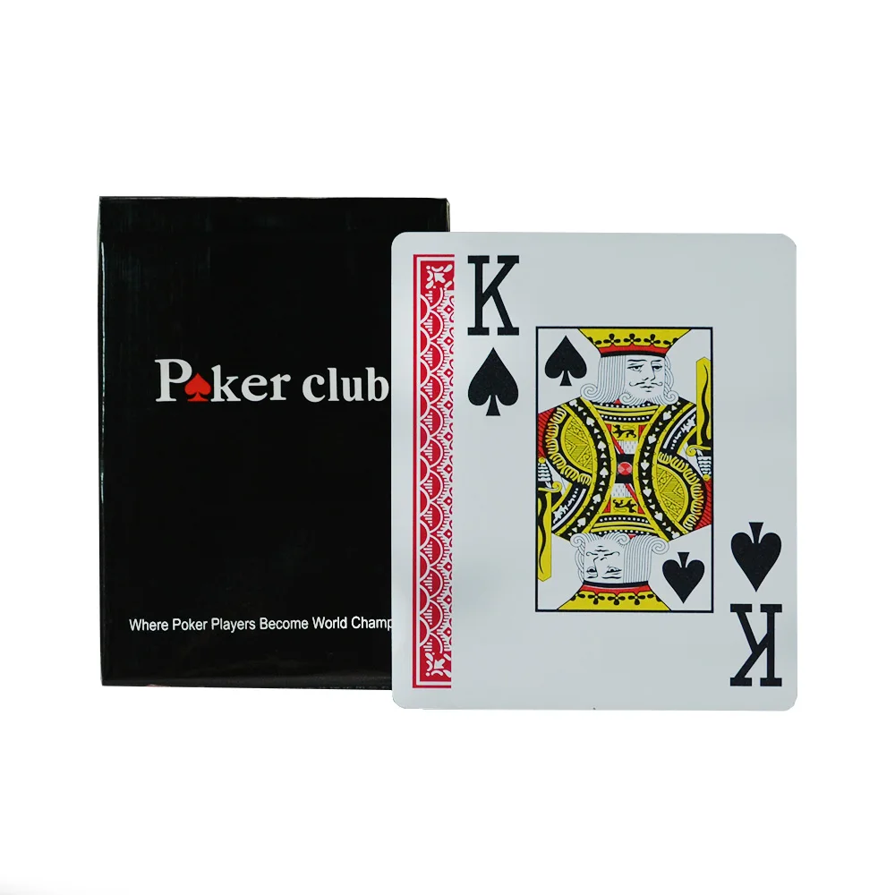 Карты Игральных карт Пластик игра pvc покер карты Водонепроницаемый с тусклой полировкой, Покер Казино большое слово 10 палубы - Цвет: 10 red