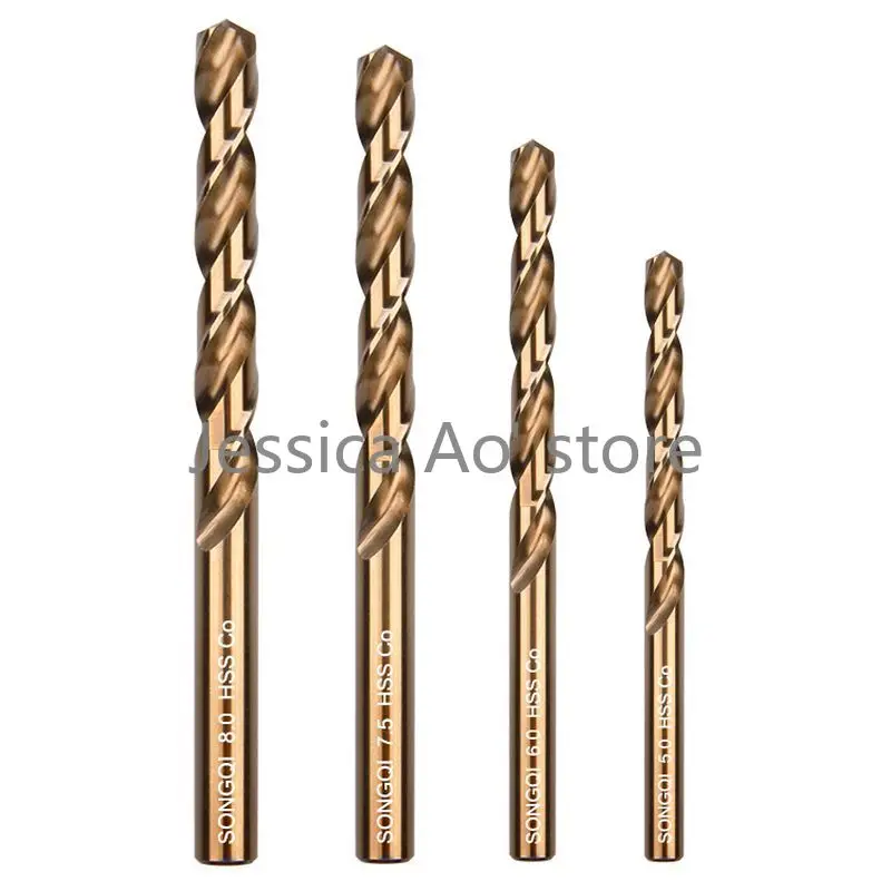 Cobalt Twist Drill Straight Shank HSS Carbide Drill Bits for Metal Drilling Stainless Steel Iron/aluminum/copper/wood 5pc step drill bit set hss cobalt multiple hole 50 sizes cobalt titanium conical carbide drill for metal wood step cone drill