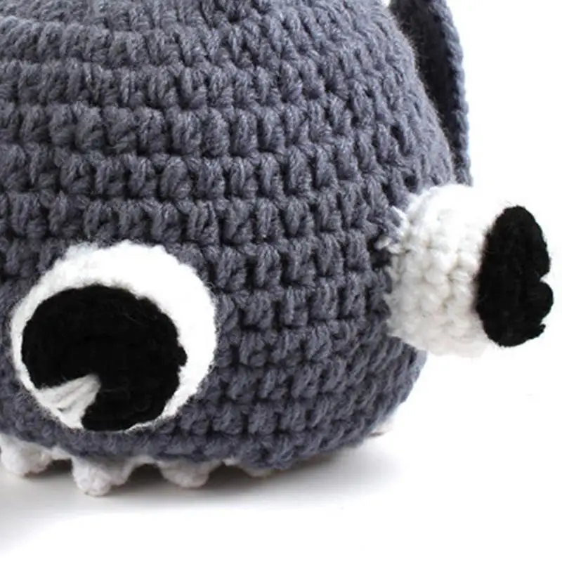 New Kids Baby Hat Caps Monster Photo Props Beanie Faux Rabbit Crochet Toddler Cap Hats For Children Infant for 1-12 Months