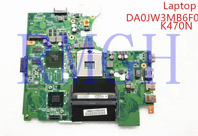 Материнская плата для ноутбука HASEE K470N материнская DA0JW3MB6F0 N14M-GL-B-A2 DDR3 BD82HM70 SJTNV |