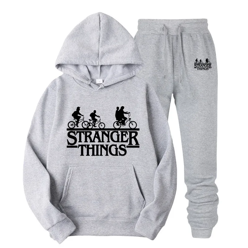 light grey Брендовая Новая мода странные вещи мужская спортивная одежда мужские толстовки с принтом пуловер хип хоп мужские s Cпортивные костюмы толстовки Одежда - Цвет: light grey