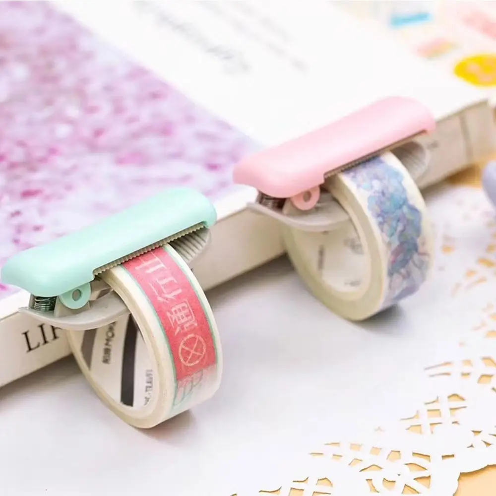 1pc Journal Washi Tape Cutter Mini Portable Clip Cutter for Washi Paper Tape