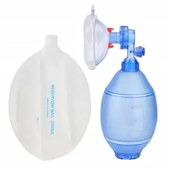 

Manual Adult Resuscitator Ambu Bag Oxygen Tube Simple First Aid Set For Patients